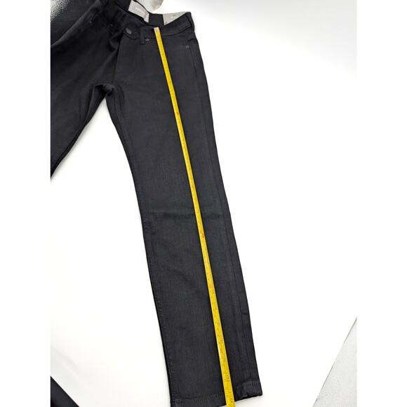 Everlane Women's The Mid Rise Ankle Skinny Jeans Stretch Zip Fly Black Size 26 - Picture 11 of 13